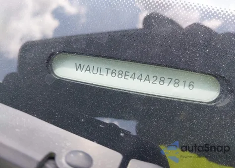 2004 Audi A4 3.0 из США, поврежденный, VIN WAULT68E44A287816